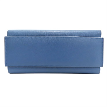 藍色 Evercolor牛皮 Passant 長夾 X刻【HERMES 愛馬仕】