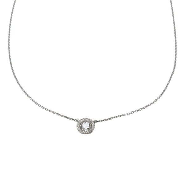 18K 白金 鑽石 項鍊 Diamond 1.5g