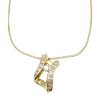 18黃K金 鑽石項鍊 Diamond 5.4g