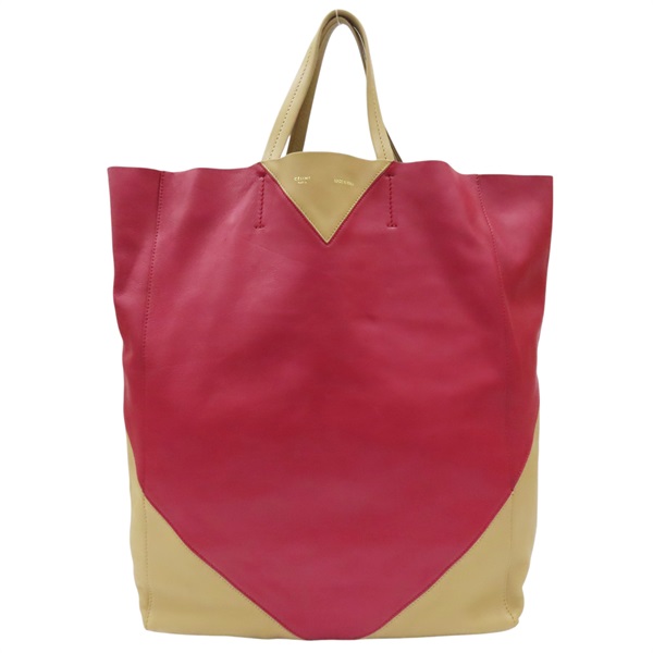 紅色/駝色 牛皮 手提包