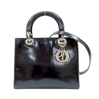 黑色 漆皮 Lady Dior 兩用包