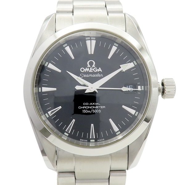 黑色錶盤 不鏽鋼 自動上鏈 海馬 Aqua Terra 腕錶【OMEGA 歐米茄 】 2504.5