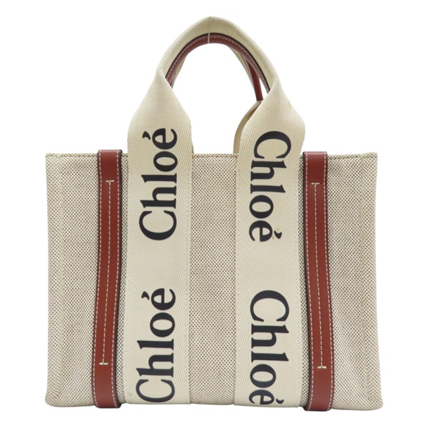 米色 棕色 帆布 Woody Tote 手提包 03217565