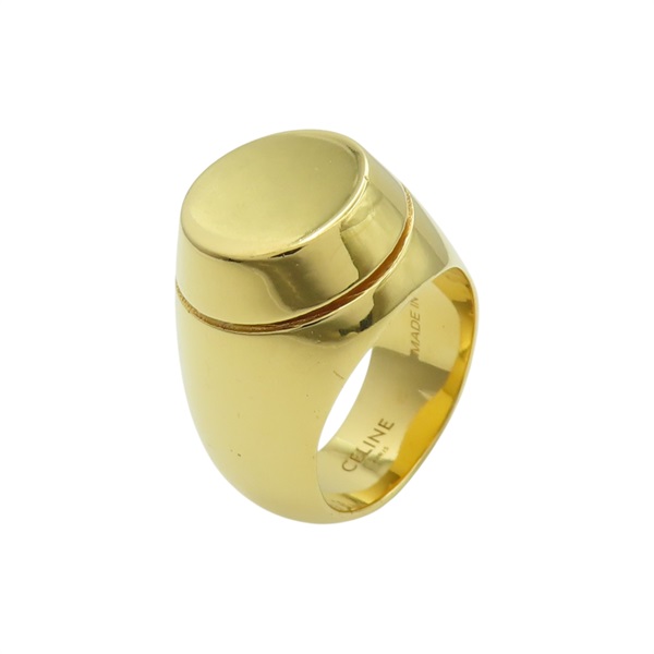金色 鍍金屬 戒指 #52【CELINE 賽琳】