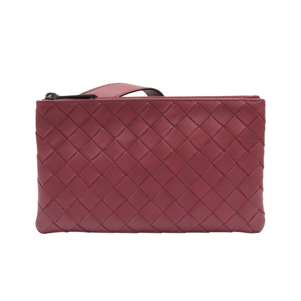 酒紅色 編織羊皮 肩背包 609692