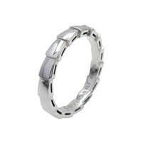 18K白金 Serpenti Viper 戒指 #60【BVLGARI 寶格麗】 349689