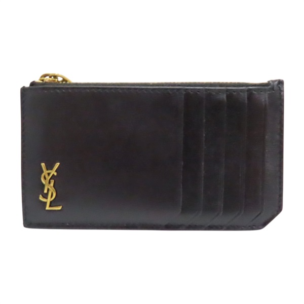 黑色 皮革 Tiny Cassandre 名片夾 629899