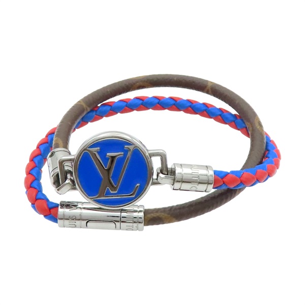棕色 原花帆布 手環【LOUIS VUITTON LV 路易威登】 M8004