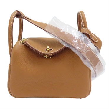 金棕色 Taurillon 牛皮 Mini Lindy 肩背包 K刻 K刻/Gold