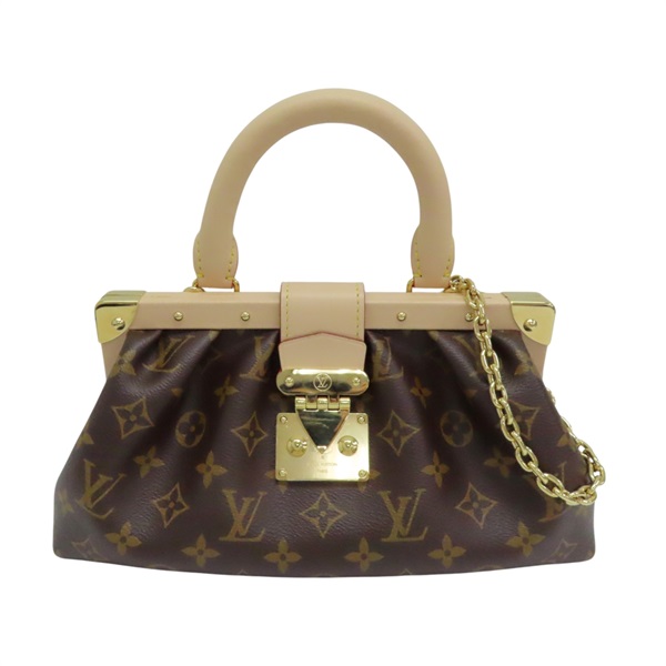 棕色 原花帆布 Clutch 兩用包【LOUIS VUITTON LV 路易威登】 M46544