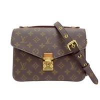棕色 原花帆布 Pochette Metis 两用包 M40780