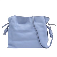 水藍色牛皮 Flamenco Medium 肩背包