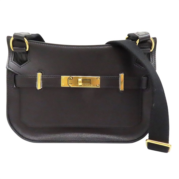 黑色 Evergrain牛皮 Jypsiere Mini 肩背包 W刻 金扣【HERMES 愛馬仕】 H084049CC