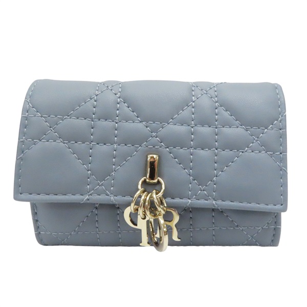 藍色 羊皮 卡片 零錢包