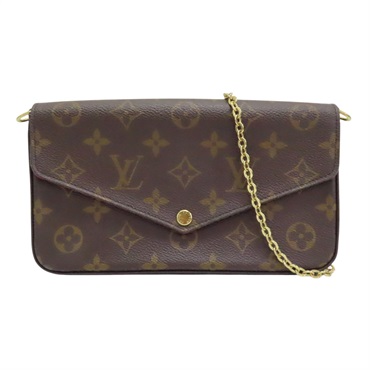 棕色 原花 帆布 Felicie Pochette 肩背包 M81896