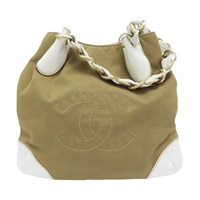 棕色 棉麻 肩背包 無卡