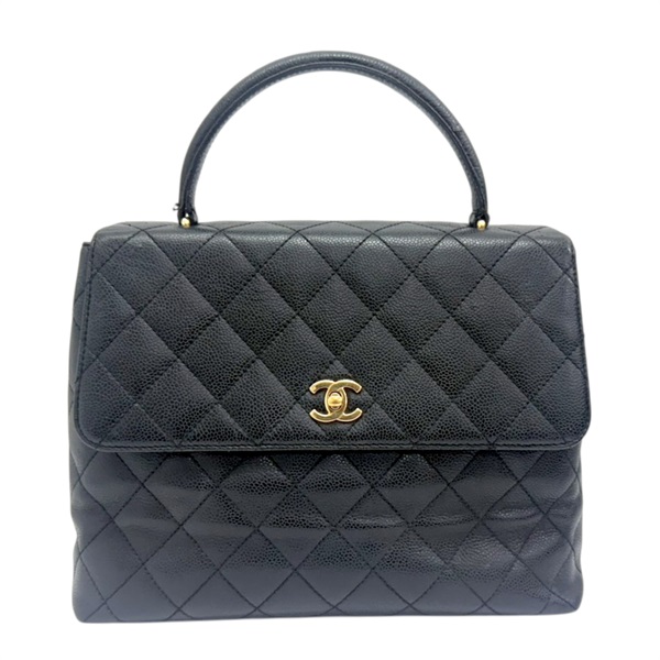 黑色 荔枝紋 牛皮 Coco Handle 30 手提包 無卡【CHANEL 香奈兒】