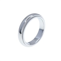 PT950鉑金 Together Milgrain 戒指 #9