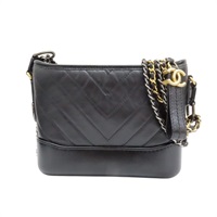 黑色 羊皮 Small Gabrielle 流浪包 肩背包