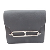 灰色 Evercolor牛皮 Roulis Slim Wallet 零錢包 W刻 W