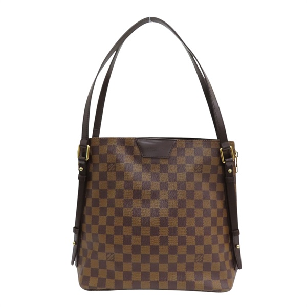 棕色 棋盤格帆布 Rivington 肩背包 N41108