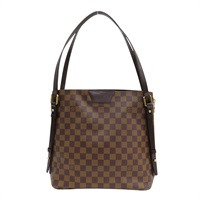 棕色 棋盤格帆布 Rivington 肩背包 N41108