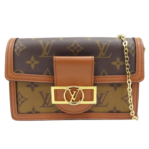 原花 帆布 Dauphine Chain Wallet 肩背包 M68746