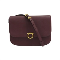 酒紅色 牛皮 Gancini 肩背包 EZ-21