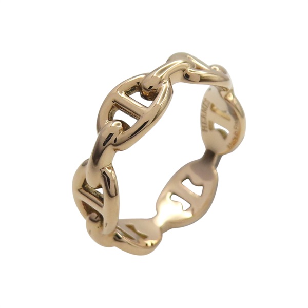 18K玫瑰金 Chaine d′ancre 戒指 52【HERMES 愛馬仕】