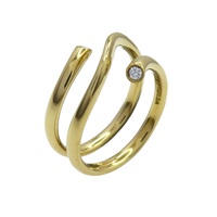 18K黃金 鑽石 Magic 戒指 49【GEORG JENSEN 喬治傑生】