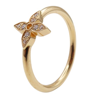 18K玫瑰金 鑽石 單環 Idylle Blossom 戒指【LOUIS VUITTON LV 路易威登】 Q0Q50F