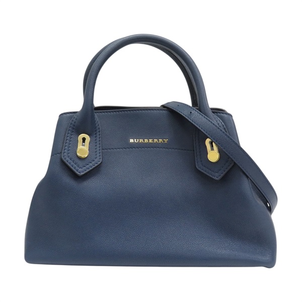 藍色  牛皮 Medium Milton 兩用包 斜背包