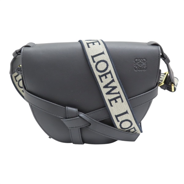 黑色 牛皮 Mini Gate Dual 斜肩包 單肩包【LOEWE 羅威】 A650T20X40