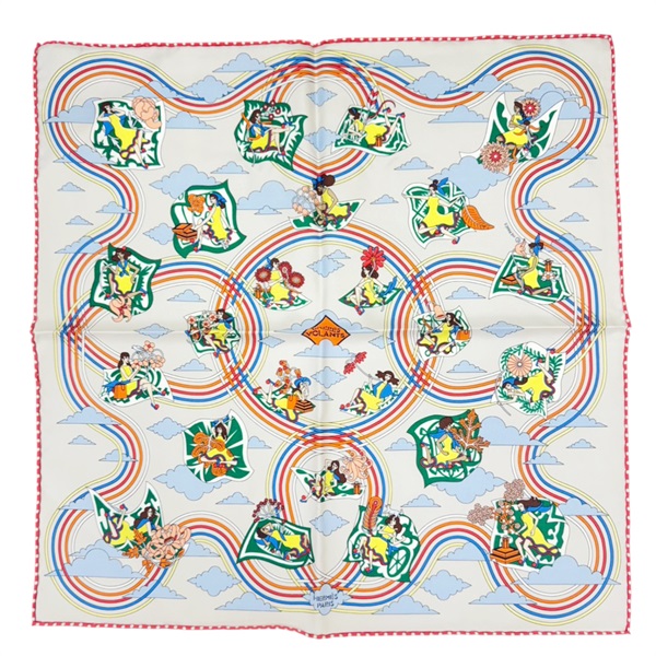 多種顏色 Carres Volants 絲綢 絲巾【HERMES 愛馬仕】