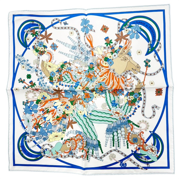 La Danse du Printemps 45 絲綢 絲巾【HERMES 愛馬仕】