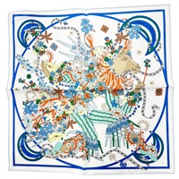 La Danse du Printemps 45 絲綢 絲巾【HERMES 愛馬仕】