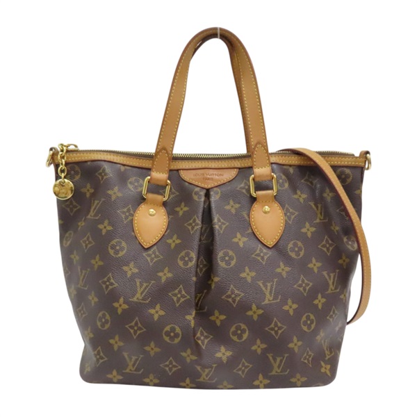 棕色 原花帆布 Palermo PM 兩用包 單肩包  M40145