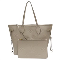 灰色 壓花牛皮 Neverfull MM 托特包 M45686