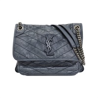 藍色 牛皮 Niki 肩背包 498894