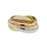 18K 三色三金 Trinity 三環戒指 #49 B40861【Cartier 卡地亞】 B40861