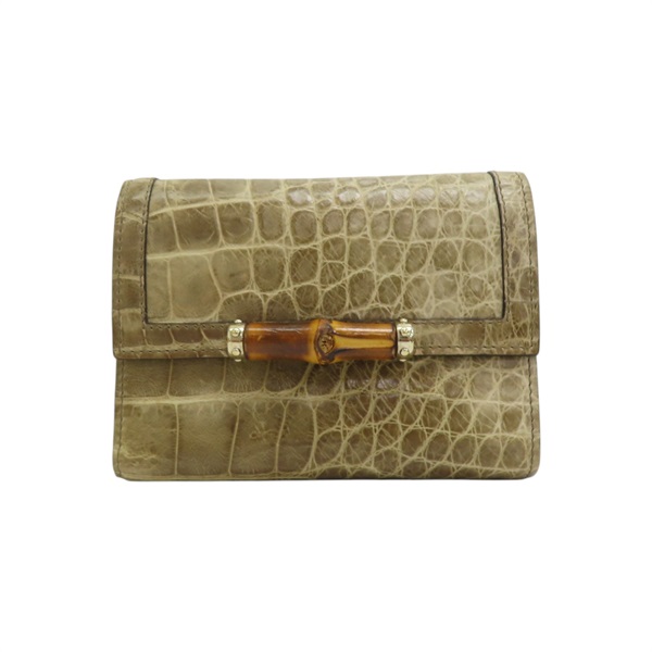 綠色 皮革 三折 短夾 257017