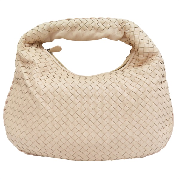 粉色 羊革編織 Veneta Hobo 肩背包【BOTTEGA VENETA BV 寶緹嘉】