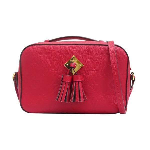 紅色 原花 牛皮 壓紋 Saintonge 肩背包【LOUIS VUITTON LV 路易威登】 M44606