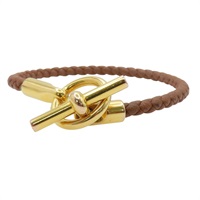 金棕色 SWIFT牛皮 Glenan手環【HERMES 愛馬仕】 H071681F37T1