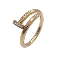 Juste un Clou 18K 玫瑰金鑽石戒指 59【Cartier 卡地亞】 B40948