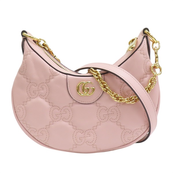 粉紅色 牛皮 GG MATALASSÉ Mini 肩背包 739736