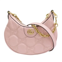 粉紅色 牛皮 GG MATALASSÉ Mini 肩背包 739736