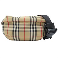 棕色 經典格紋 帆布 腰包 8010430