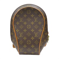 棕色 原花 PVC塗層帆布 後背包 M51125