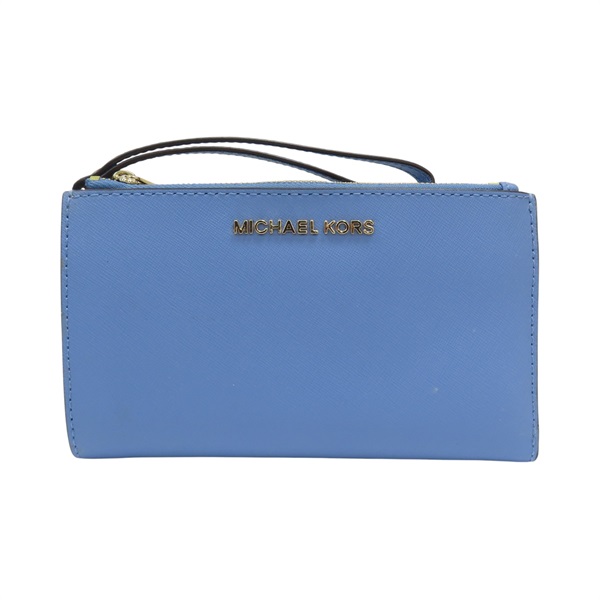 藍色 牛皮 長夾 【MICHAEL KORS 邁克爾高司】